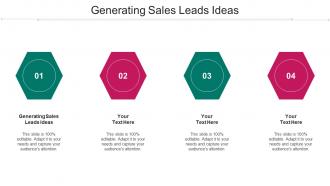 Generating Sales Leads Ideas Ppt Powerpoint Presentation File Samples Cpb