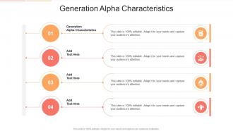 Generation Alpha Characteristics In Powerpoint And Google Slides Cpb