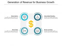 Generation of revenue for business growth