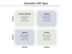 Generation sap apps ppt powerpoint presentation icon clipart images cpb