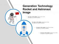 Generation technology rocket and astronaut image