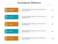 Generational difference ppt powerpoint presentation professional graphic tips cpb