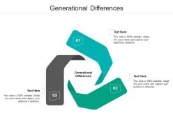 Generational differences ppt powerpoint presentation portfolio images cpb