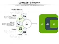 Generations differences ppt powerpoint presentation styles template cpb