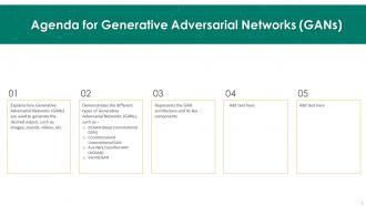 Generative Adversarial Networks GANs Powerpoint Presentation Slides Downloadable Ideas