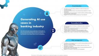 Generative AI Application Revolutionizing Generating AI Use Cases In Banking Industry AI SS V