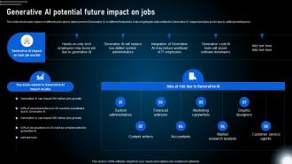 Generative Ai Potential Future Impact On Jobs Generative Ai Technologies And Future AI SS V