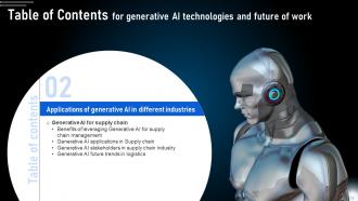 Generative AI Technologies And Future Of Work Powerpoint Presentation Slides AI CD V Template Interactive
