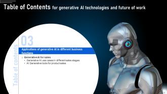 Generative AI Technologies And Future Of Work Powerpoint Presentation Slides AI CD V Attractive Interactive