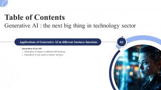 Generative AI The Next Big Thing In Technology Sector Powerpoint Presentation Slides AI CD V Best Professionally