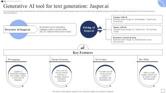 Generative AI Tool For Text Generative AI The Next Big Thing In Technology AI SS V