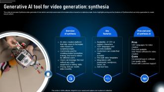 Generative Ai Tool For Video Generation Synthesia Generative Ai Technologies And Future AI SS V