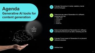 Generative AI Tools For Content Generation Powerpoint Presentation Slides AI CD V Slides Good