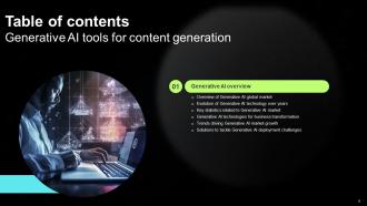 Generative AI Tools For Content Generation Powerpoint Presentation Slides AI CD V Ideas Good