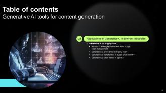 Generative AI Tools For Content Generation Powerpoint Presentation Slides AI CD V Impactful Good
