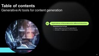 Generative AI Tools For Content Generation Powerpoint Presentation Slides AI CD V Interactive Good