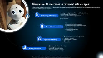 Generative Ai Use Cases In Different Sales Generative Ai Technologies And Future AI SS V