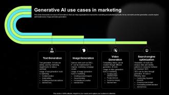 Generative AI Use Cases In Marketing Generative AI Tools For Content Generation AI SS V