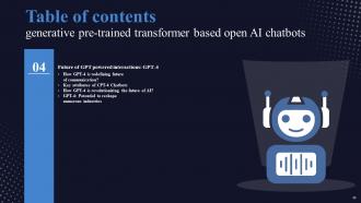 Generative Pre Trained Transformer Based Open AI Chatbots ChatGPT CD V Impressive Images