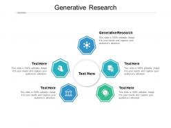Generative research ppt powerpoint presentation show graphic images cpb