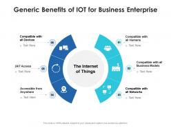 Generic benefits of iot for business enterprise