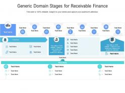 Generic domain stages for receivable finance infographic template