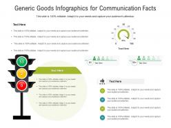 Generic goods infographics for communication facts infographic template
