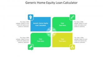 Generic home equity loan calculator ppt powerpoint presentation icon background cpb