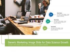 Generic marketing image slide for data science growth infographic template