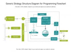 Generic strategy structure diagram for programming flowchart infographic template