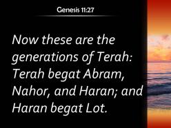 Genesis 11 27 haran became the father of lot powerpoint church sermon