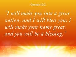 Genesis 12 2 your name great powerpoint church sermon
