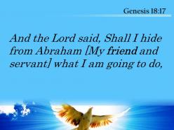 Genesis 18 17 shall i hide from abraham powerpoint church sermon