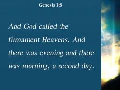 Genesis 1 8 god called the vault sky powerpoint church sermon