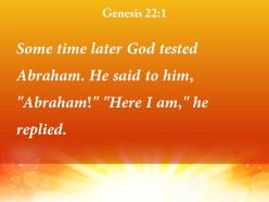 Genesis 22 1 some time later god powerpoint church sermon