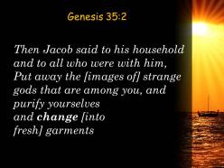 Genesis 35 2 purify yourselves and change your clothes powerpoint church sermon