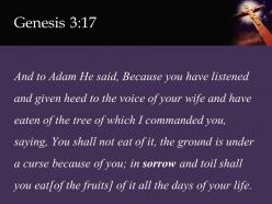 Genesis 3 17 the days of your life powerpoint church sermon