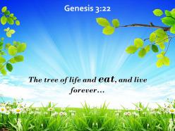 Genesis 3 22 the tree of life and eat powerpoint church sermon
