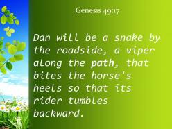 Genesis 49 17 a viper along the path powerpoint church sermon