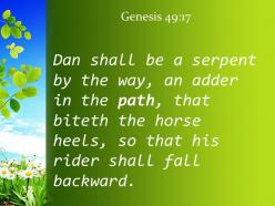 Genesis 49 17 a viper along the path powerpoint church sermon