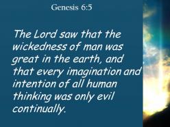 Genesis 6 5 the human heart was only evil powerpoint church sermon
