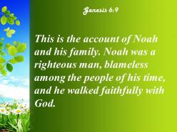 Genesis 6 9 he walked faithfully with god powerpoint church sermon