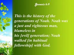 Genesis 6 9 he walked faithfully with god powerpoint church sermon