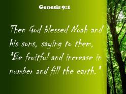 Genesis 9 1 fruitful and increase in number powerpoint church sermon