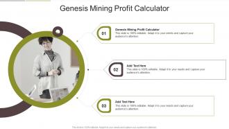 Genesis Mining Profit Calculator In Powerpoint And Google Slides Cpb