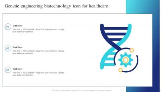 Genetic Engineering Biotechnology Icon For Healthcare