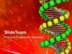 Genetic illustration of dna strand powerpoint templates ppt backgrounds for slides 0213