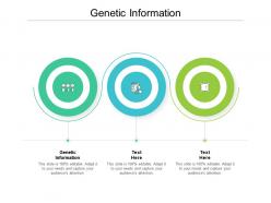 Genetic information ppt powerpoint presentation gallery graphics pictures cpb