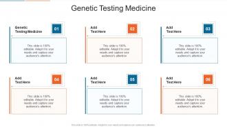 Genetic Testing Medicine In Powerpoint And Google Slides Cpb