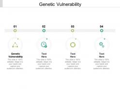 Genetic vulnerability ppt powerpoint presentation model show cpb